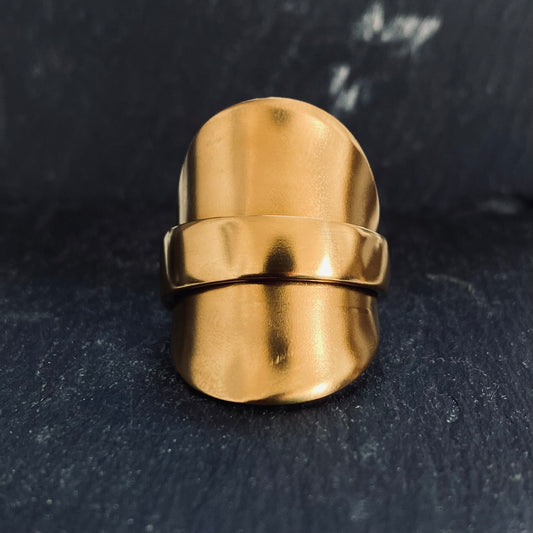 Stainless Steel Ring | Spoon Ring | Stainless Steel | Spoon Rings | Handmade | Gold Ring